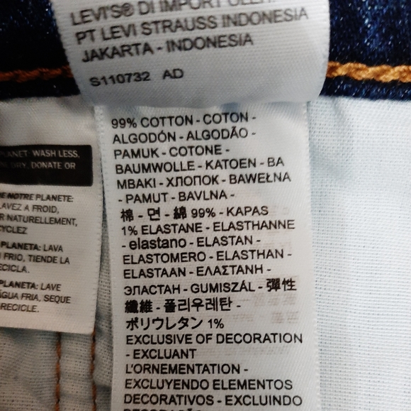 NWOT Levi's 501 Button Fly High Rise Dark Denim Cutoff Shorts - Picture 8 of 8